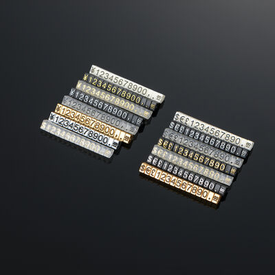 Clear Plastic Price Tag Clip for Jewelry Displays 5x3mm