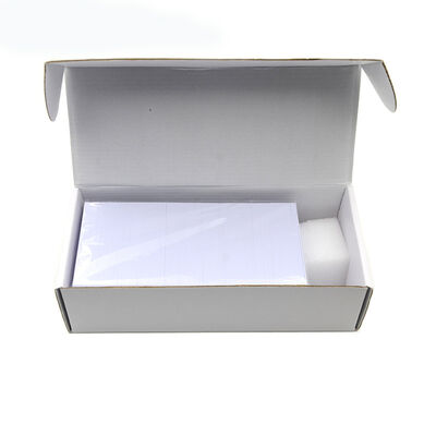 White CR80 Blank PVC Cards Double Sided Printing For ID Badge Printers