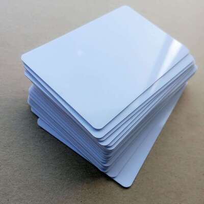 White CR80 Blank PVC Cards Double Sided Printing For ID Badge Printers