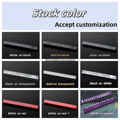 100-Piece ABS Jewelry Price Tag Cubes 6x4mm Waterproof Custom