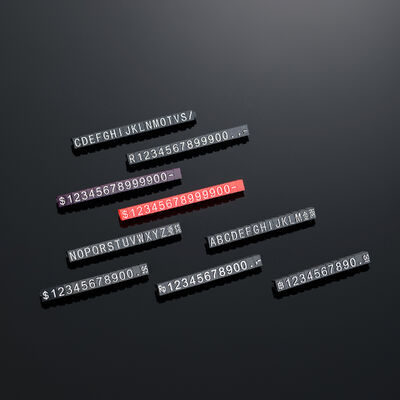 100-Piece ABS Jewelry Price Tag Cubes 6x4mm Waterproof Custom