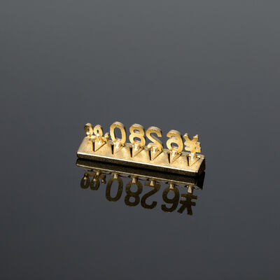 Customizable Gold Metal Price Displays For Jewelry Watches And Luxury Goods
