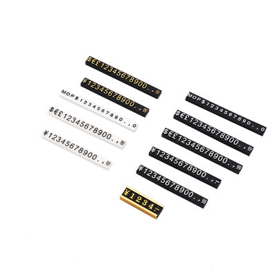 AP1-5-3 5*3mm 170pcs per pack Plastics Flat Relief Digital Price Tag for supermarkets bakeries