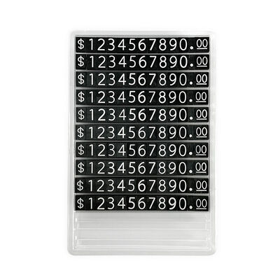 Triangular price cubes L 10*7.5mm 130 pieces per pack USD for jewellery