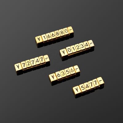 Mini Magnetic attraction Fixed Length Metal Flat Concave Number Price Tag