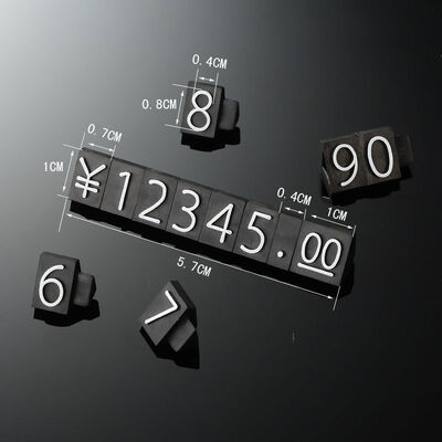 Customizable 3D Digital Convex Plastic Watch Display Stand with Pricing Cubes