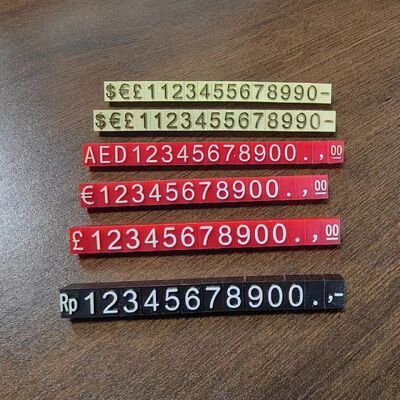 Price Cubes For Jewelry Market Display Plastic Material Cubes