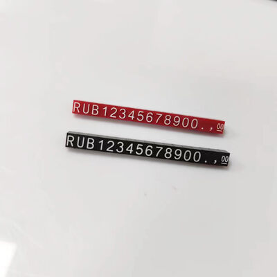 Retail Shop Sale White Cube Display Rack with Symbol and Black Numerals Custom Made