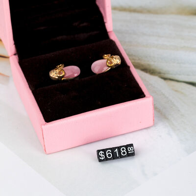 End Convex Digital Metal Jewelry Tags Display for Luxury Coppery Gold Silver Pricing Cubes