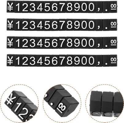 End Convex Digital Metal Jewelry Tags Display for Luxury Coppery Gold Silver Pricing Cubes