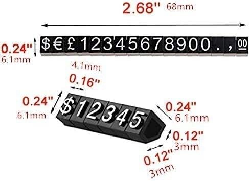 Supermarket Mall Signs Adjustable Counter List Labels for Watch and Jewelry Display