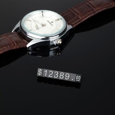 Supermarket Mall Signs Adjustable Counter List Labels for Watch and Jewelry Display