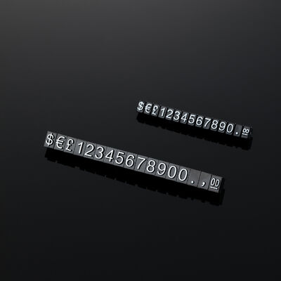 Supermarket Mall Signs Adjustable Counter List Labels for Watch and Jewelry Display