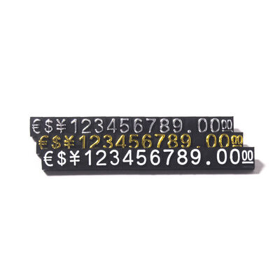 Adjustable Dollar Pricing Label Block Kit for Retail Shop Jewelry Supermarket Shelves