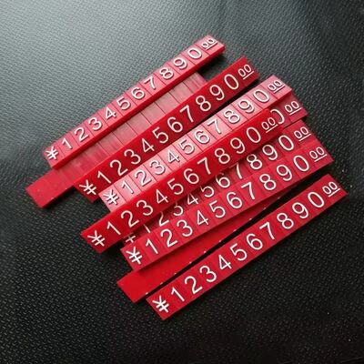 8x12mm Adjustable Counter Top Tags With Wood Plastic ABS Alloy Board Stand Frame