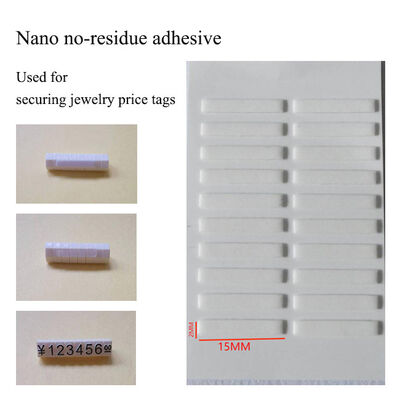 15*2mm Acrylic Price Cubes Transparent Nano No Residue Adhesive