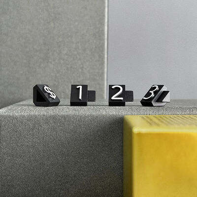 130 pieces ABS Plastics Triangular price tag Arabic Number Tag Label Blocks