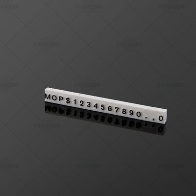 USD EUR GBP 5*3mm ABS Plastics Flat Relief Digital Price cubes for clothing wine tea