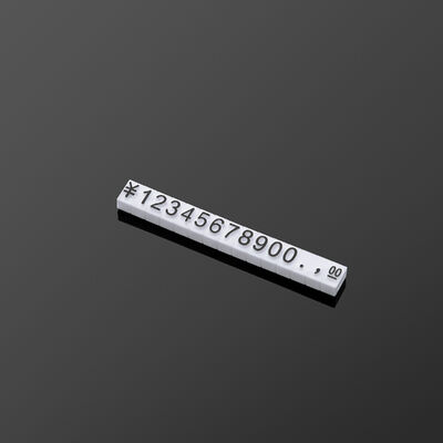 USD EUR GBP 5*3mm ABS Plastics Flat Relief Digital Price cubes for clothing wine tea