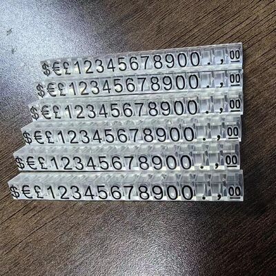 Retail Shops Acrylic Sign Holder Acrylic Transparent Price Cube Tag