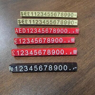 Retail Shops Acrylic Sign Holder Acrylic Transparent Price Cube Tag