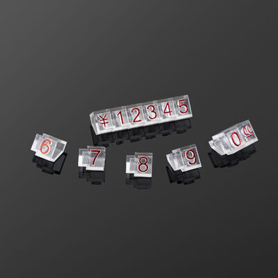 Adjustable Plastic 9*6mm Price Cube for Store Jewelry