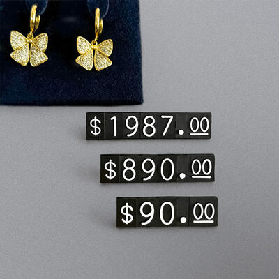 Large Triangular Price Tag Cubes 10X7.5mm 130 Pieces / Pack For Jewellery Watch Wine