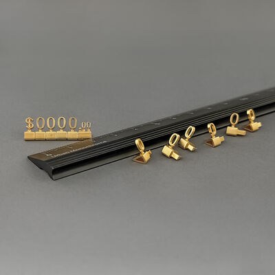 3D Metal Price cubes For Jewelry Perfume Bags Watches Retail Price Display Tags