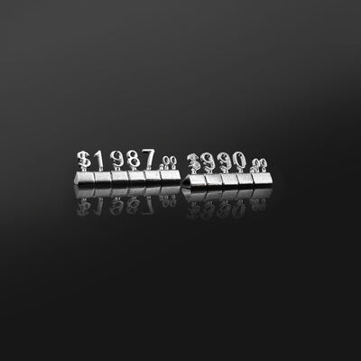 Jewelry 3D Price Cubes For Cigarettes Makeups Wine Tea Supermarkets Bakeries