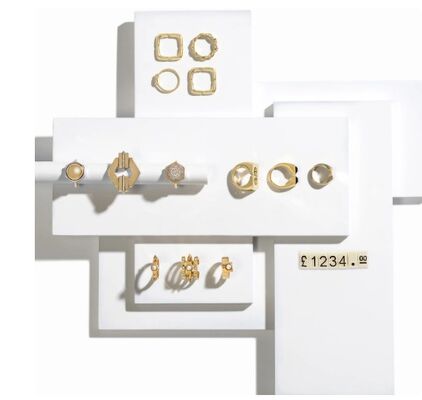 Mini Clear Plastic Luxury Tags 3mm Embossed Number Cubes