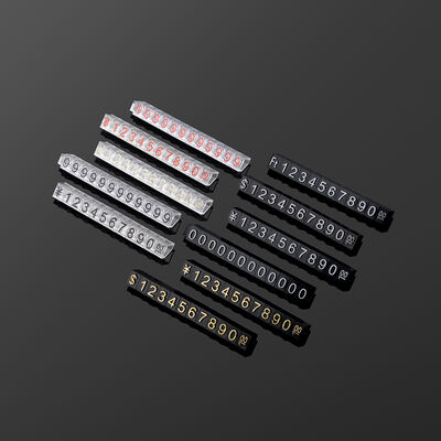 GBP Large Black Transparent Jewellery Price Cubes 9*6mm