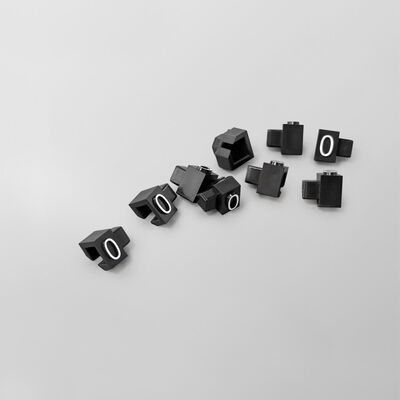 Black EASY 7x5mm Jewelry Price Cube for Elegant Displays and Storage Solutions