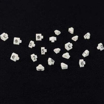 ABS Plastic Mini Price Tag Cubes Black 5 x 3 mm for Jewelry / Watch Store Display