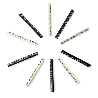 Mini Price Tag Cubes White Modular Jewellery Price Cubes Wear Resistant