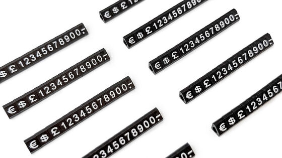 Jewelry Display Mini Price Tag Cubes 5x3mm With Flexible Price Combinations