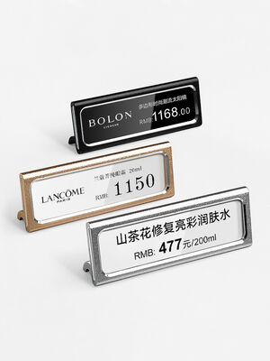 Aluminum Alloy Small Retail Price Display Tags For Red Wine Jewelry Tea Labels