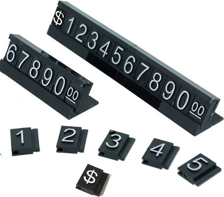 AaL-49-17 S Digital Pricing Label Retail Price Display Tags Adjustable Counter Number Stand Label