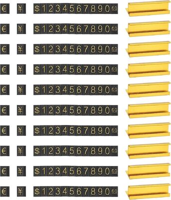 Custom Price Cube Labels Price Display Sign For Supermarket Tobacco Wine Jewelry