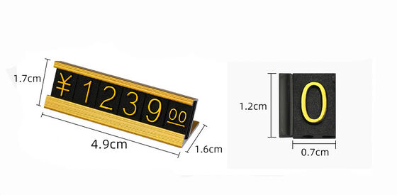 Custom Price Cube Labels Price Display Sign For Supermarket Tobacco Wine Jewelry