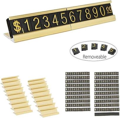 AaL-49-17 S Metal Base Embossed Digital Tags For Hotels Garments Shoes Bags Jewelry