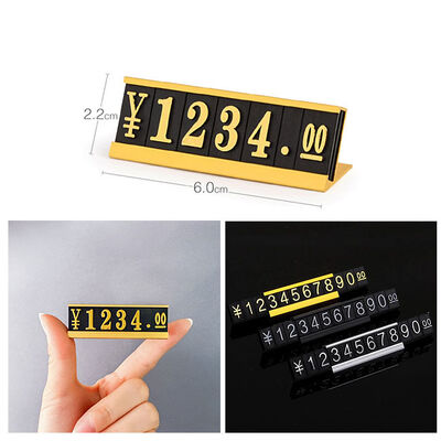 AaL-60-22 Plastic Retail Display Labels Adjustable For Jewelry Shop