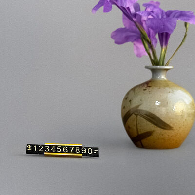 Gold Price Tag Cubes Reusable With Metal Base Plastics Letters