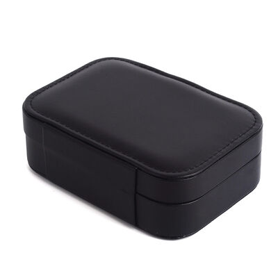 Black Jewelry Travel Storage Box For Rings Necklaces And Earrings