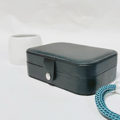 Black Jewelry Travel Storage Box For Rings Necklaces And Earrings