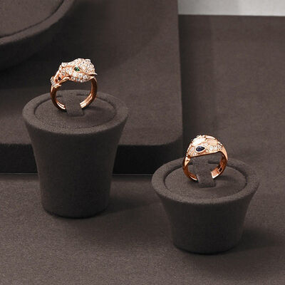 Fashion Countertop Jewelry Display Props Exhibition Low Ring Seat