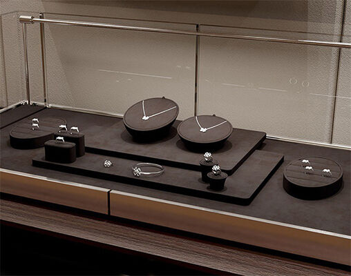 Jewelry Exhibition Couple Ring Display Customized Size Counter Display Props