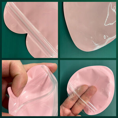 Green Macaron Heart Self Seal Jewelry Packaging Bags 100 Pack