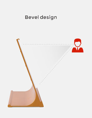 T Shape Double Sided Acrylic Sign Holder Stand Restaurant Acrylic Menu Display Stand