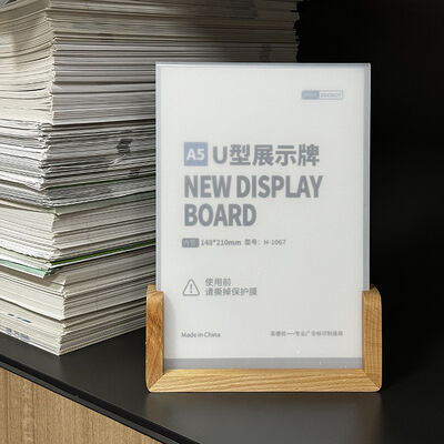 Transparent Vertical Mail Organizer Acrylic Price Display Stands Customized