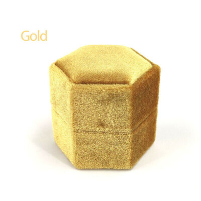 Gold Velvet Ring Jewelry Packaging Boxes for Any Occasion Gift